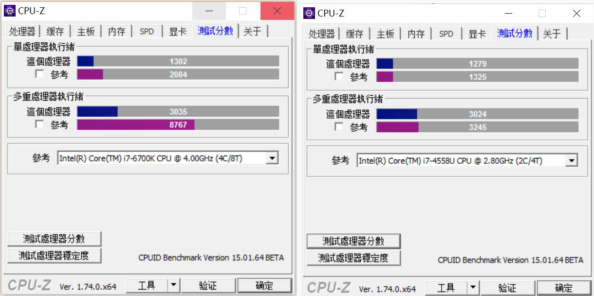 HP Spectre x360 cpu Skylake comparison